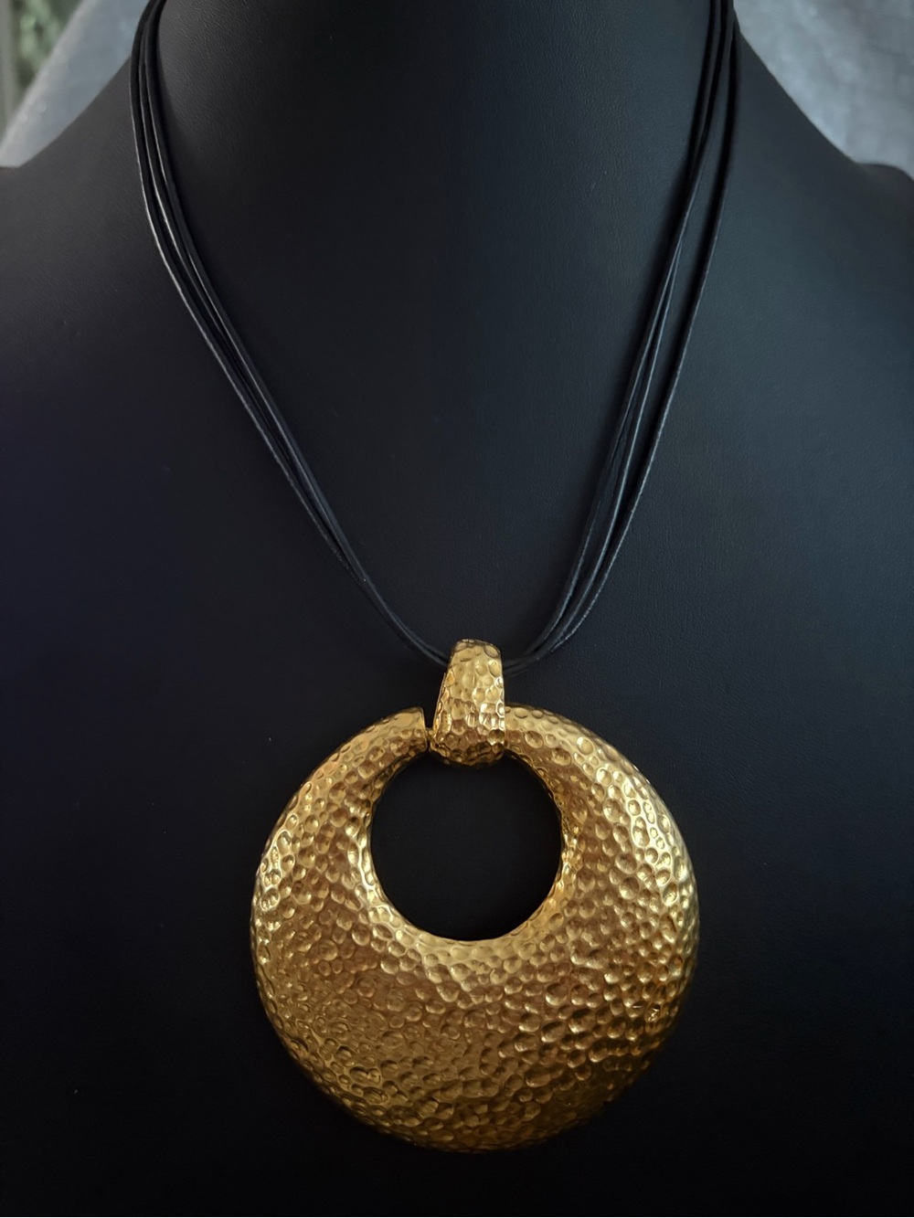 Joan Rivers Gold Hammered Pendant Necklace - Women Jewelry